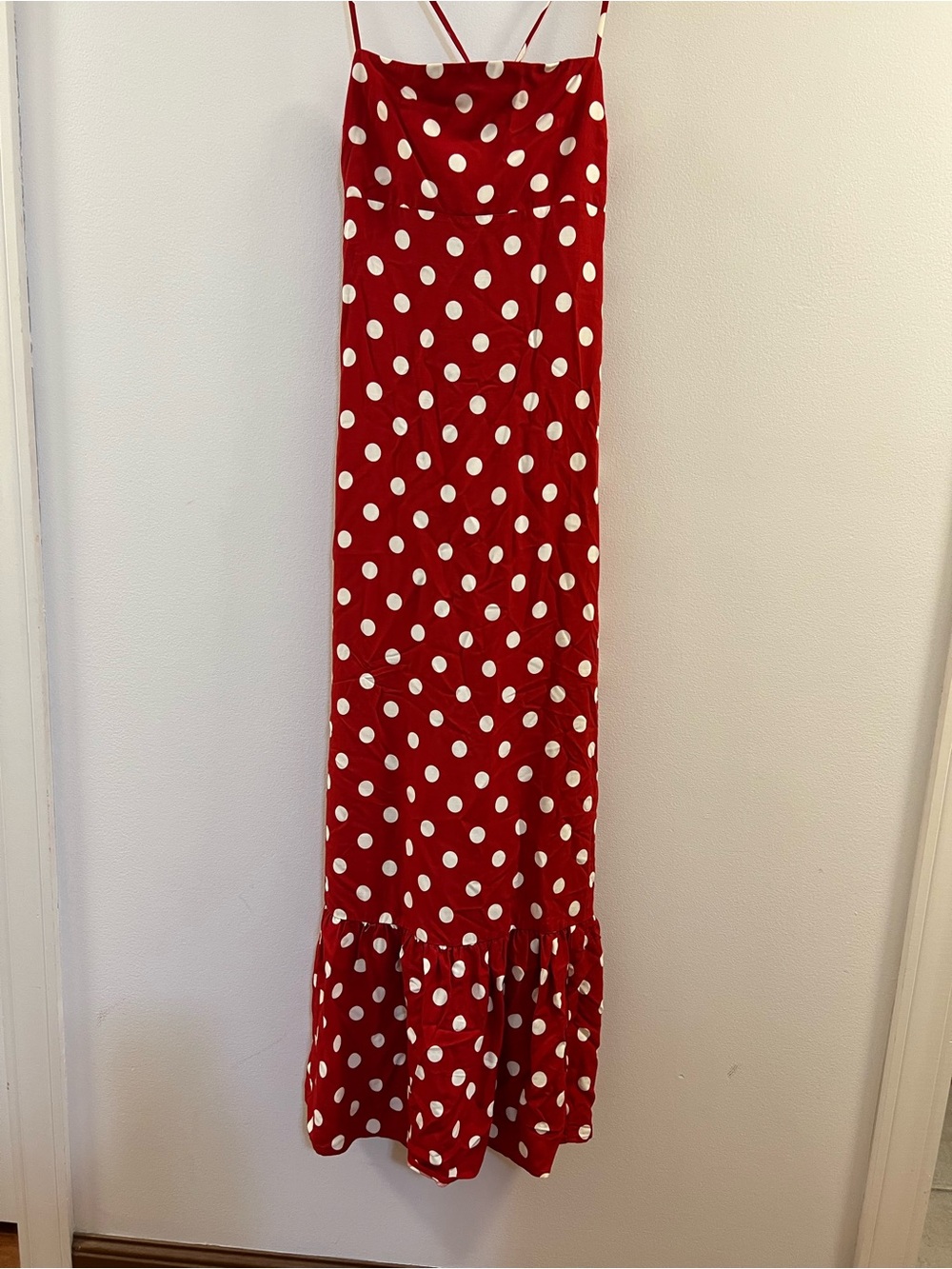 30. A New Day Purple Maxi Linen Blend Dress Straps - Picture 14 of 15